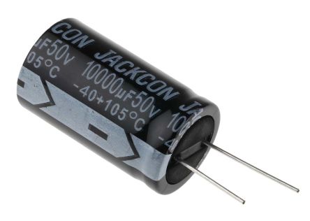 RS PRO Condensador Electrolítico, 10000μF, ±20%, 50V Dc, Radial, Orificio Pasante, 25 (Dia.) X 42mm, Paso 12mm