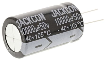RS PRO 10000μF Aluminium Electrolytic Capacitor 50V Dc, Radial, Through Hole