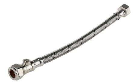 RS PRO Hose Assembly, Female BSP 1/2in To Compression 15mm, 15 Bar, 300mm Long