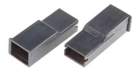 TE Connectivity Positive Lock .250 Mk I Crimpkontaktgehäuse, Stecker, Nylon, B 6.35mm, 10 → 20 AWG, Natur, 1-polig