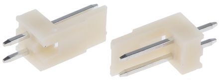 TE Connectivity EI Leiterplatten-Stiftleiste Gerade, 2-polig / 1-reihig, Raster 2.5mm, Kabel-Platine,