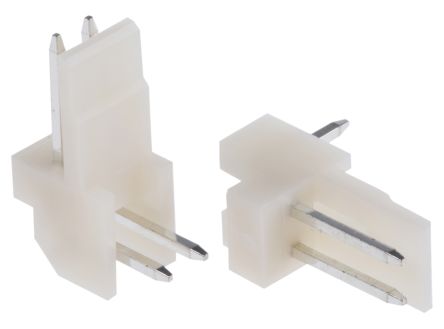 TE Connectivity EI Leiterplatten-Stiftleiste Gewinkelt, 2-polig / 1-reihig, Raster 2.5mm, Kabel-Platine,