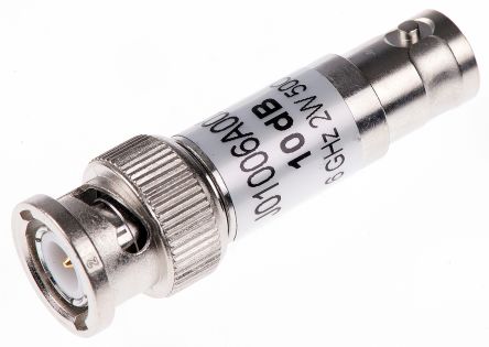 Telegartner 50 Ω, 75 Ω RF Attenuator BNC Connector BNC Plug To BNC Socket 10dB, Operating Frequency 6GHz