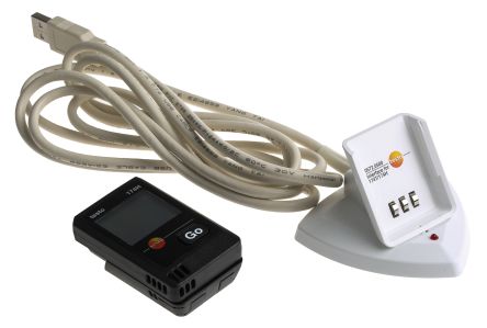 Testo Temperature & Humidity Data Logger, USB, Battery-Powered