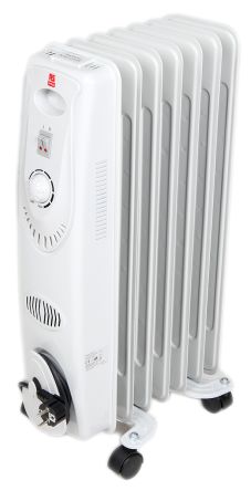 RS PRO Elektroheizung Standgerät Mit Thermostat, 1.5kW, 660 X 370 X 165mm