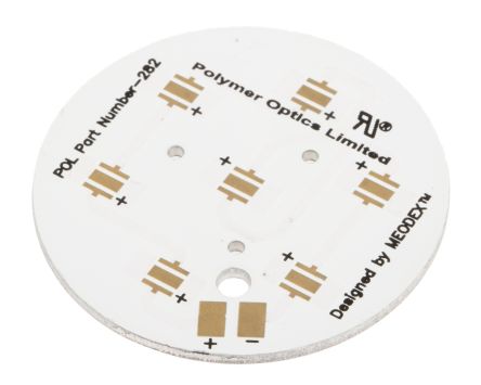 Polymer Optics LED灯板, 7 节电池 MCPCB, 使用于Cree XP-C、XP-E 和 XP-G 系列 LED