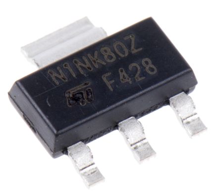 STMicroelectronics MOSFET Canal N, SOT-223 250 MA 800 V, 3 Broches