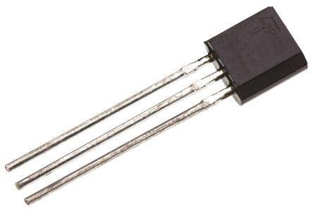 STMicroelectronics Capteur De Température, -40 à +100 °C., TO-92 3-pin