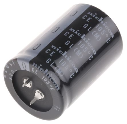 Nichicon GL Snap-In Aluminium-Elektrolyt Kondensator 820μF ±20% / 450V Dc, Ø 35mm X 50mm, Bis 105°C
