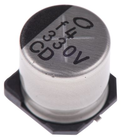Nichicon CD, SMD Aluminium-Elektrolyt Kondensator 330μF ±20% / 35V Dc, Ø 10mm X 10mm, Bis 105°C
