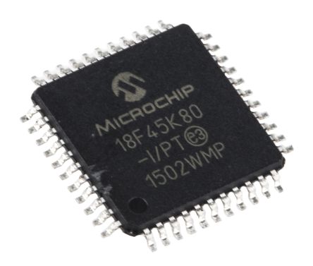 Microchip Mikrocontroller PIC18F PIC 8bit SMD 32 KB TQFP 44-Pin 64MHz 1024 KB, 3,648 KB RAM