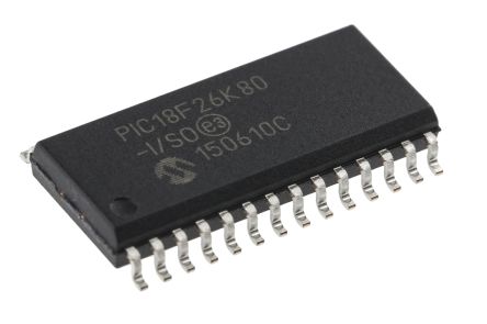 Microchip Mikrocontroller PIC18F PIC 8bit SMD 64 KB SOIC 28-Pin 64MHz 1024 KB, 3,648 KB RAM