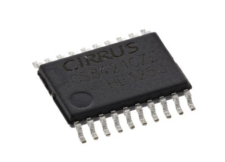 Cirrus Logic 音频采样率转换器, 32 位分辨率, 211kHz转换率, 20引脚, TSSOP封装