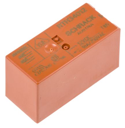 TE Connectivity PCB Mount Power Relay, 12V Dc Coil, 16A Switching Current, SPST