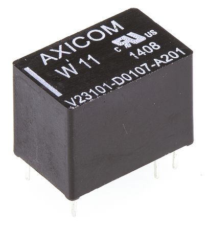 TE Connectivity PCB Mount Signal Relay, 24V Dc Coil, 1.25A Switching Current, SPST
