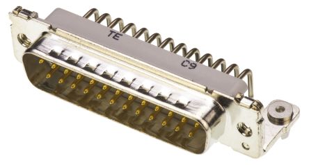 TE Connectivity Conector D-sub, Serie Amplimite HD-20, Paso 2.76mm, Ángulo De 90°, Montaje En Orificio Pasante, Macho,