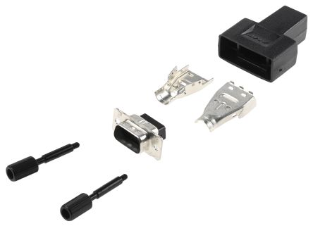 TE Connectivity Conector D-sub, Serie Amplimite HDP-22, Recto, Montaje De Cable, Terminación Crimpado