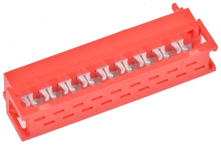 TE Connectivity Micro-MaTch IDC-Steckverbinder Stecker,, 18-polig / 2-reihig, Raster 1.27mm