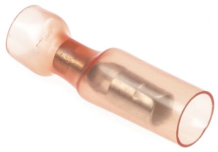TE Connectivity Cosse Cylindrique à Sertir Série DuraSeal Isolé Femelle, Rouge 18AWG 1mm² 22AWG 0.5mm²