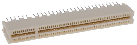TE Connectivity Kantensteckverbinder, 1.27mm, 120-polig, 2-reihig, Gerade, Buchse, Durchsteckmontage