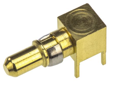 TE Connectivity DIN 41612, Right Angle, Male Gold, Palladium, Brass, Backplane Connector Contact