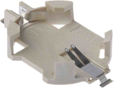 TE Connectivity CR2032 Battery Holder, Leaf Spring Contact