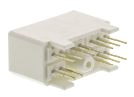 TE Connectivity MULTILOCK 070 Series Straight Through Hole Mount PCB Socket, 12-Contact, 2-Row, 3.5mm Pitch, Solder