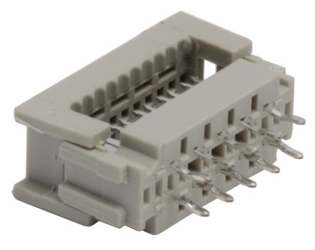 TE Connectivity Connettore IDC Maschio, 10 Vie, 2 File, Passo 2.54mm, Montaggio Su Cavo