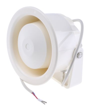 Visaton DK 133 10W White Horn Speaker, 570 → 4400 Hz, 8 Ω, IP67