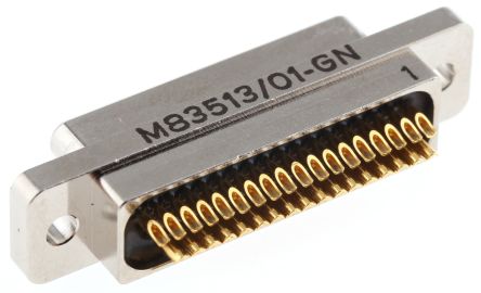 Glenair Conector D-sub, Serie M83513, Recto Micro-D, Montaje De Cable, Macho, Terminación Soldador