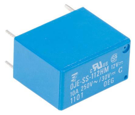 TE Connectivity OJE Monostabiles Relais, Printrelais 1-poliger Schließer 10A 12V Dc Spule / 450mW