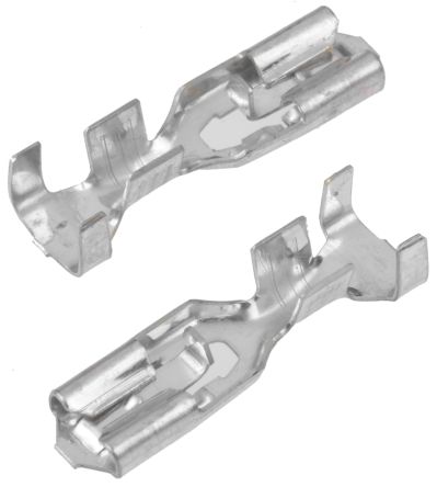 TE Connectivity Positive Lock .187 Mk II Uninsulated Female Spade Connector, Receptacle, 4.75 X 0.51mm Tab Size, 0.8mm²