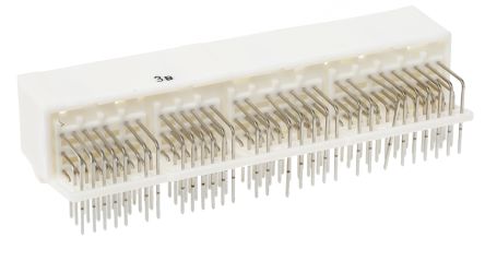 TE Connectivity MULTILOCK 040 III Series Right Angle Through Hole Mount PCB Socket, 94-Contact, 2-Row, Solder