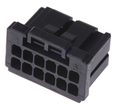 TE Connectivity, Dynamic 1000 Female Connector Housing, 2.5mm Pitch, 12 Way, 2 Row