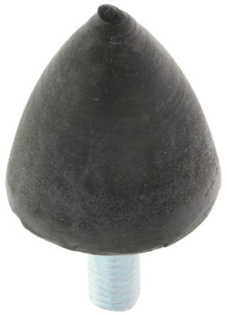 FIBET Gummi Vibrationsdämpfer, Anschlagpuffer M6 X 43mm