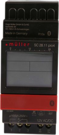 Muller 定时开关, 数字开关, 1通道, 12 V 交流/直流电源, 螺钉接端