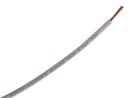 Lapp Einzeladerleitung 0,75 Mm², 18 AWG 100m Weiß Ø 2.8mm 2491B