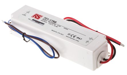 Mean Well Controlador LED LPV-100-5RS, Salida: 5V, 12A, 60W IP67