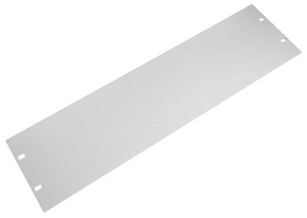 NVent SCHROFF Aluminium Frontplatte 3U, 483 X 132.5mm, Grau