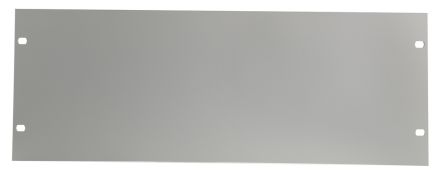 NVent SCHROFF Aluminium Frontplatte 4U, 483 X 177mm, Grau