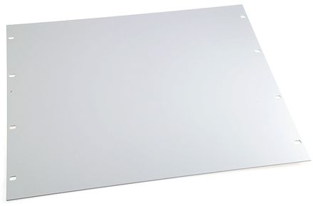 NVent SCHROFF Grey Aluminium Front Panel, 9U, Ventilated, 483 X 399.2mm