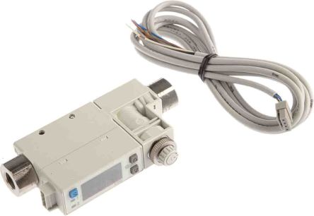 SMC Controlador De Caudal Con Display LED, 0.2 → 10 L/min, Para Tuberías De 1/8 In, Con Salida PNP, 24 V Dc