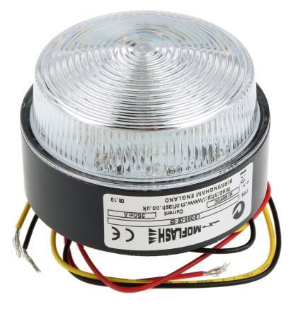 Moflash Segnalatore Lampeggiante, Fisso, LED, Blu, 10 → 100 V.