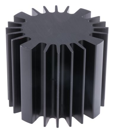 Fischer Elektronik Heatsink, Universal Round Alu, 1.5K/W, 60 (Dia.) X 50mm, Screw