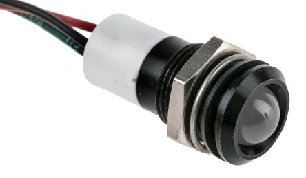 RS PRO LED Schalttafel-Anzeigelampe 12V Dc, Montage-Ø 14mm, Leiter
