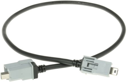 Molex Cable USB 2.0, Con A. Mini USB B Macho, Con B. Mini USB B Macho, Long. 500mm, Color Negro