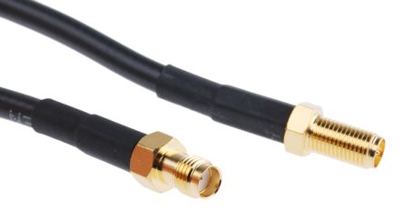 Mobilemark Female SMA To Female RP-SMA Coaxial Cable, RF195 Coaxial, Terminated