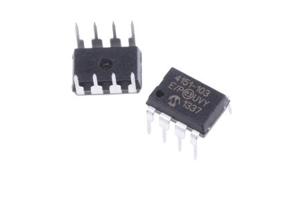 Microchip Digitales Potenziometer Seriell-SPI 10kΩ 257-Position Linear 1-Kanal PDIP 8-Pin