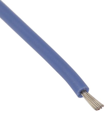 Lapp Einzeladerleitung 0,75 Mm², 18 AWG 100m Blau Silikon Isoliert Ø 2.4mm 19/0,25 Mm Litzen