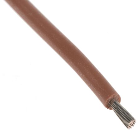 Lapp Einzeladerleitung 1 Mm², 17 AWG 100m Braun Silikon Isoliert Ø 2.5mm 19/0,25 Mm Litzen